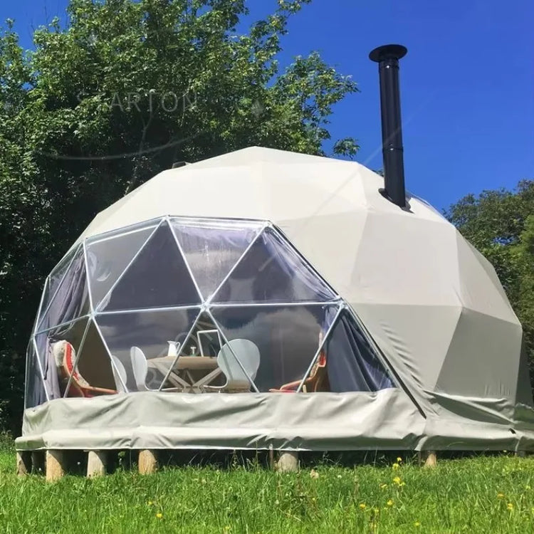 XZ OEM ODM Glamping Dome 4m 5m 6m 7m 8m Lowest Price Geodesic Dome House Tent for Sale