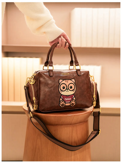 Fashion Luxury Brand Ladies Shoulder Bag Cartoon Bear Women's Crossbody Bag High Quality Tote Bag Waterproof Women's Hanbags