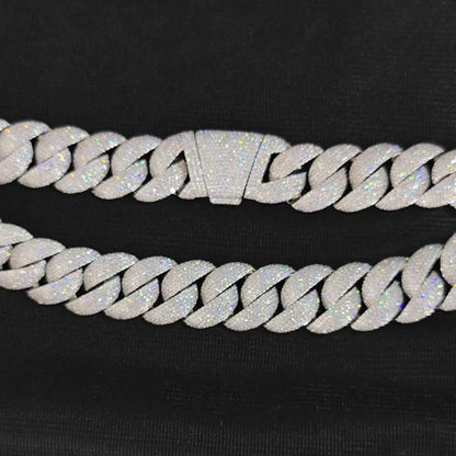 Luxury Jewelry 24mm Diamond Chain Men Iced Out Bling CZ Silver/Gold Plated Rapper Hip Hop Thick Cuban Link Necklace Gift for Him