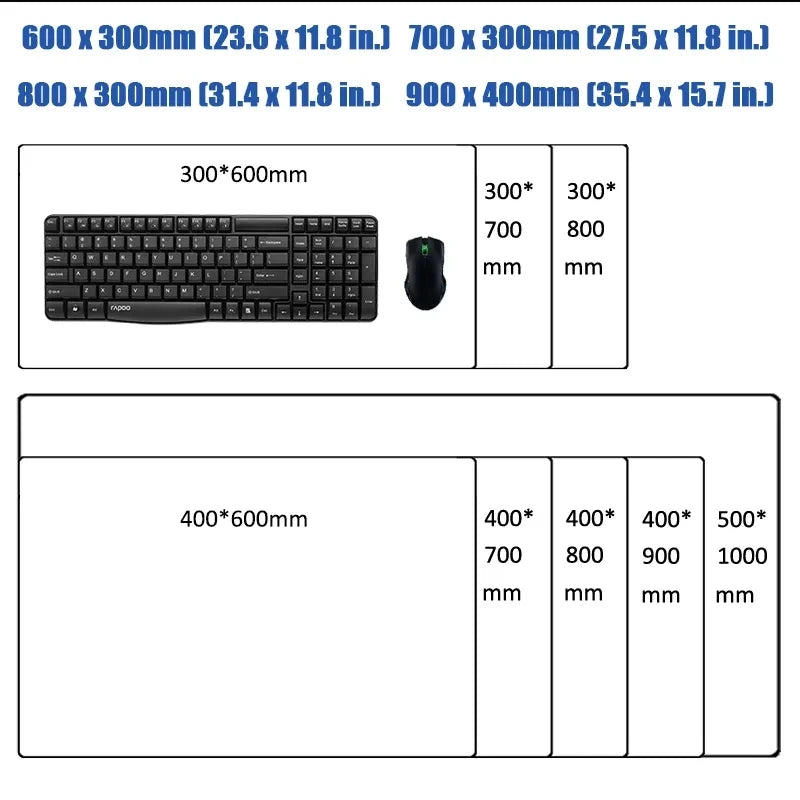 Anime HD Print Mouse Pad Bocchi The Rock Large Gaming Mousepad Rubber Computer Mouse Mat Gamer Locking Edge Accessories Non-slip