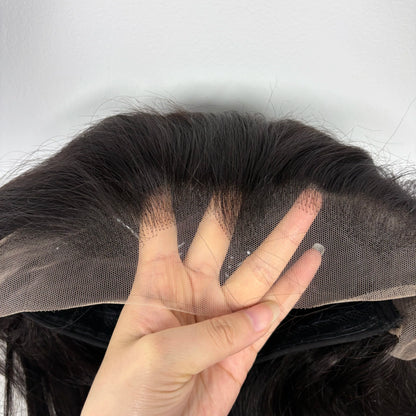 300% Density 13x4 M-Line Lace Frontal Straight Human Hair Wig Bob Wigs 20 22inch Natural PrePlucked Remy Hair Wigs For Women
