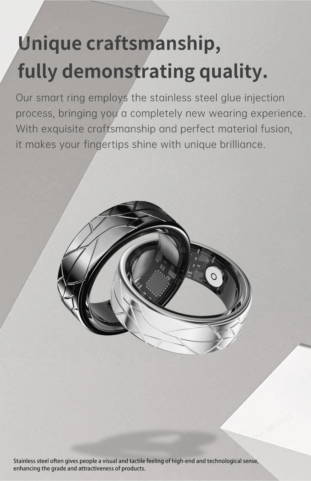 2026 Smart Ring Health and Sleep Tracker Heart Rate Blood Oxygen Monitor Brush Video 5ATM Waterproof Multi Sports Men Women Ring