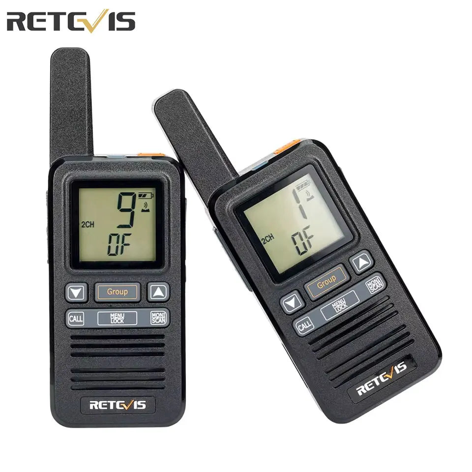 Retevis RB667 Walkie Talkie 2pcs/4pcs PMR446/FRS Portable Type-C Lincense-free Two Way Radio 1.44 Inch LCD Display for Camping