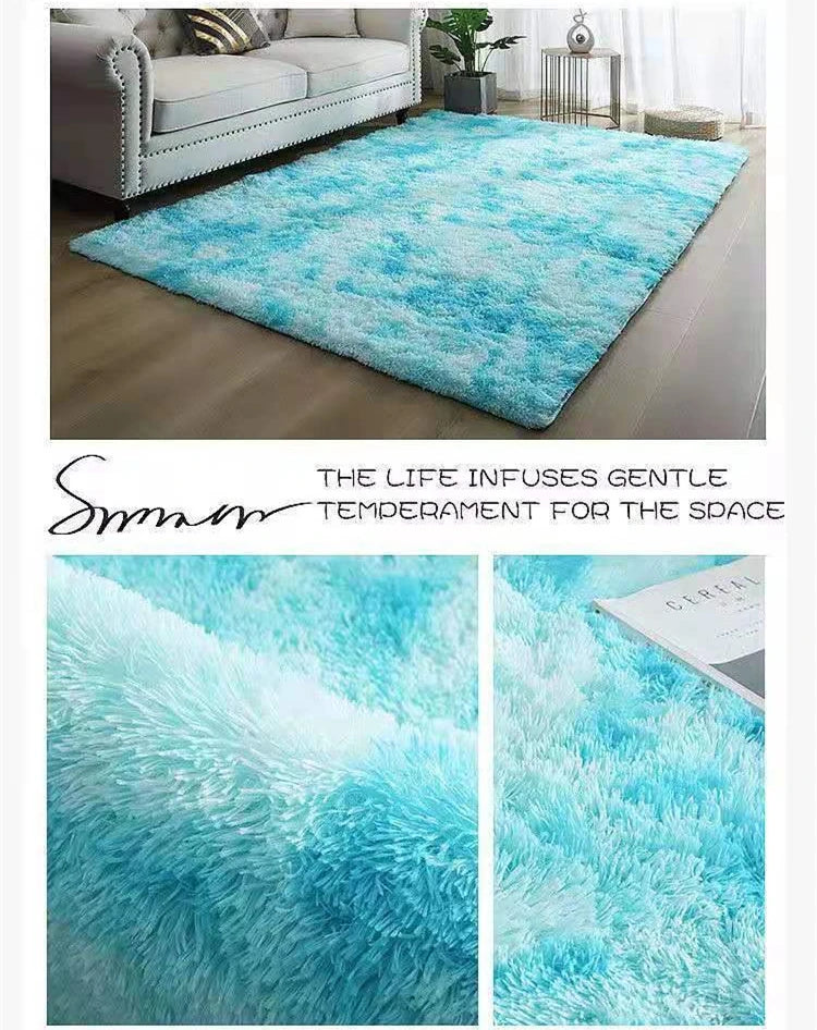 White Fluffy Hall Carpet Modern Living Room Bedroom Home Decor Large Mats Thickened Non-Slip Girl Children's Room Pink Furry Rug
