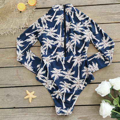 MUOLUX Rash Guard 2024 Long Sleeve One Piece Women Swimsuits Swimwear Female Monokini Uv Sun Protectio Zipper Sport Bathing Suit