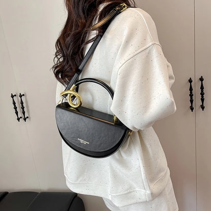 Small Crossbody Bags For Women Designer Semicircle Saddle Bag 8 Colors Pu Leather Handbag Luxury Brand Lady Shoulder Bags