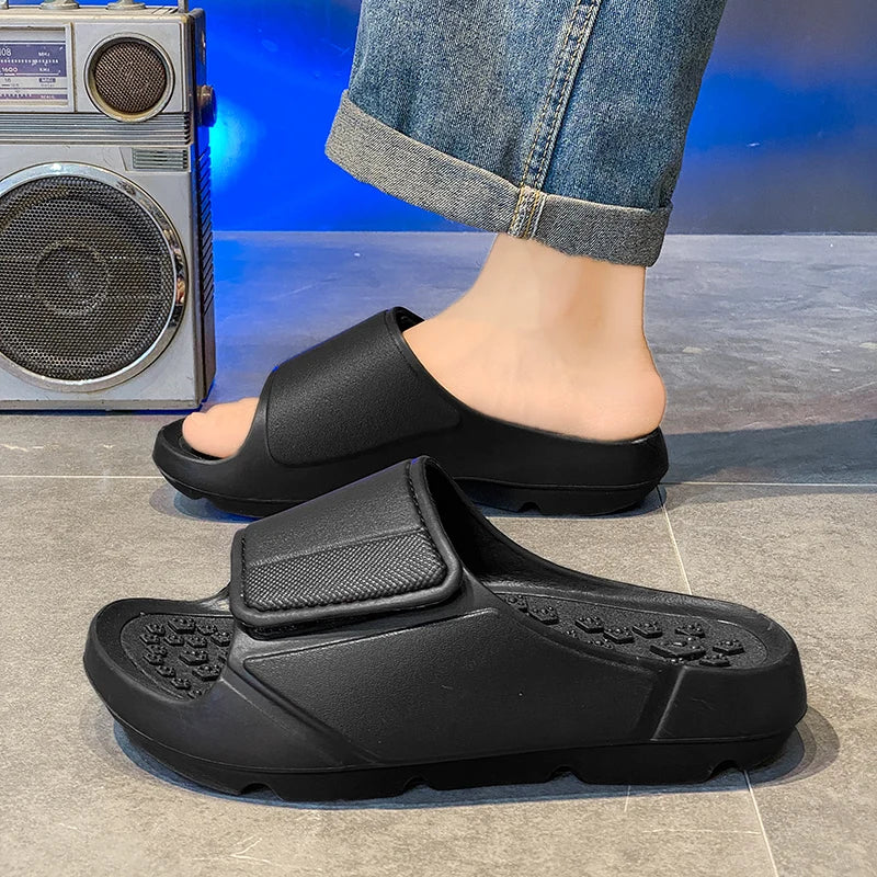 Outdoor Sandals Beach Casual Shoes New Summer Men Massage Slippers Sides Indoor Soft Sole Slides Men Flip-flops Men's Footwear