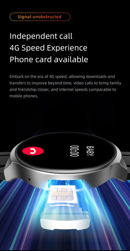 1.98-inch Amoled large Screen Smartwatch Android 13.0 Smart Watch Men With 210° Rotating Camera GPS Position WIFI Sim Card Slot