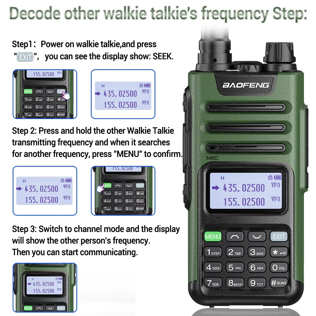 Baofeng M-13 Pro V2 Air Band Walkie Talkie Long Range Wireless Copy Frequency Multi Band NOAA Type-C AM Two Way Radio