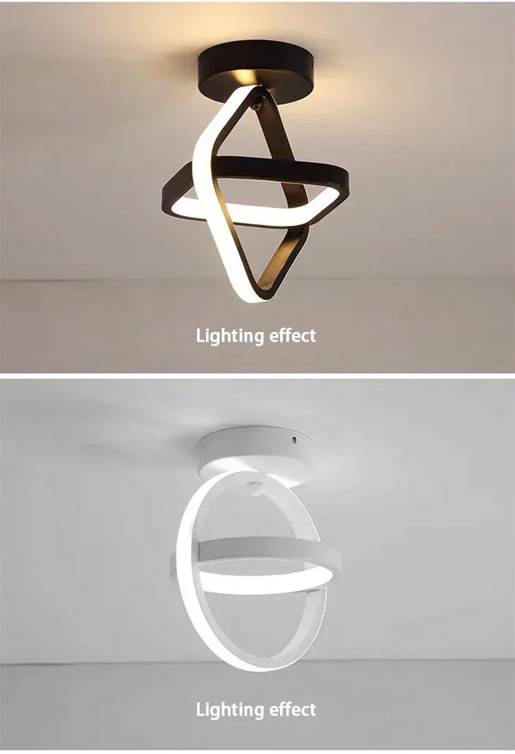 LED Strip Aisle Ceiling Lights Modern Minimalist Living Room Lamps For Balcony Entrance Home Decor Fixtures various styles