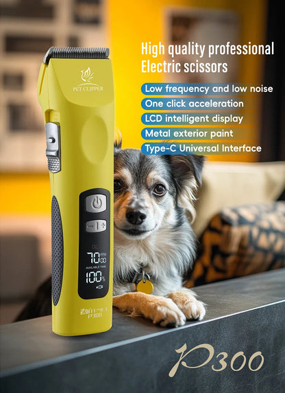 Fenice Cordless Rechargeable Pet Clipper Low Noise Professional Pet Hair Cutting Machine Grooming Trimmer Shaver Kit for Animals