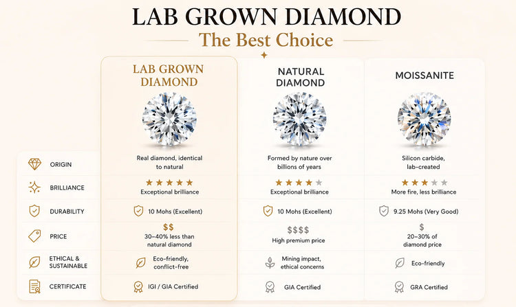Custom Lab Grown Diamond VVS Clarity 9K 14K Gold 0.5cttw D Color Anniversary Engagement Promise Wedding Ring for Women