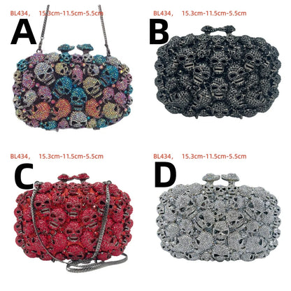 Champagne Bottle Bag Hollow Rhinestone Diamond Evening Bag Party Wedding Banquet Clutch Purse for Women Sac De Marque Luxe Femme