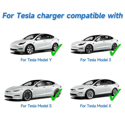 3.6kW Portable TS‑NACS EV Charger for Tesla 2.8" LCD Display Delay & Schedule Timing Electric Vehicle Charging Plug Station