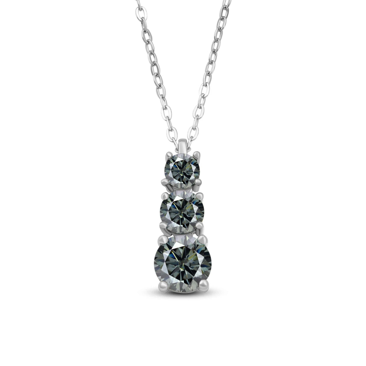 1.8CT D Color Moissanite Gourd Pendant Mama Dainty Necklace Classic 925 Sterling Silver Women's Necklace Fine Jewelry For Party
