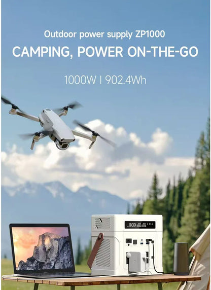 4020WH 1200W Portable Power Station 902WH 1000W Lifepo4 Battery Pure Sinve Wave Solar Generator for Emergency Power Supply