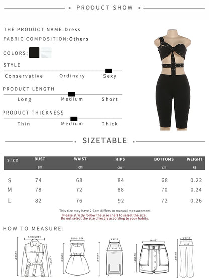 Sisterlinda Rivet Sexy Halter Romper Women Backless Sleeveless Irregular Waistless Summer Sexy Skinny Club Midnight Playsuits