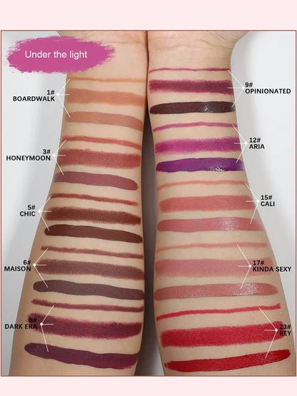 Private Label Lip Set Three-piece Lip Liner Matte Lipstick Lip Gloss Moisturizing Long-lasting High Pigment Lip Kit Wholesale