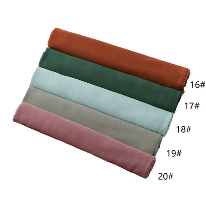 New Cotton Rayon Modal Hijab Scarf Women Big Size Muslim Headscarf Wraps Shawl Femme Musulman Headband Islamic Turban 185*75CM