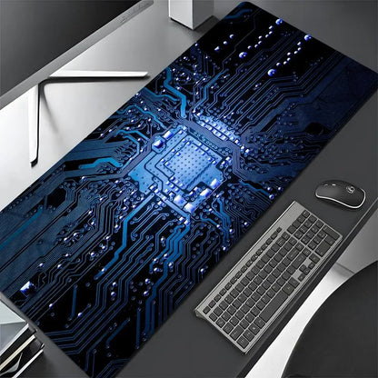 Inside Motherboard Circuit Board Mouse Pad Large Keyboard Anti-slip 900X400 Table Cushion Office Desk Mat Pc Gamer Accessories