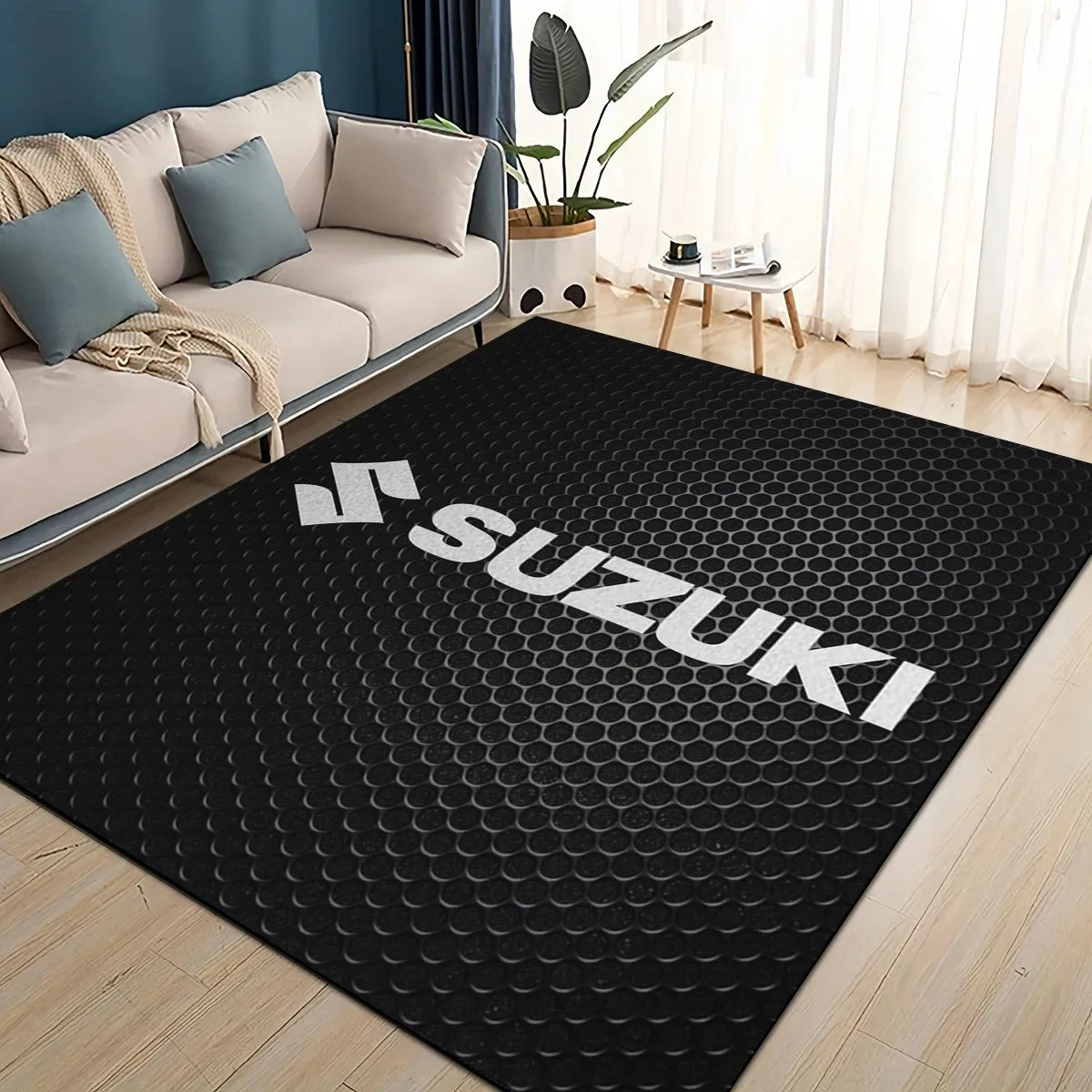 Suzuki Motorcycle Large Area Rug Carpet for Home Living Room Kids Bedroom Sofa Doormat Decor Non-slip Floor Mat Home Decoration