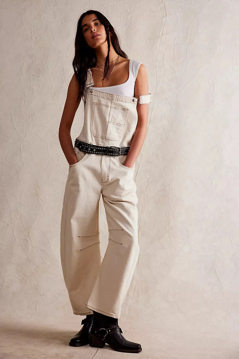 Women Overalls Jumpsuits Jeans One Piece Trousers Vintage Washed Distressed Denim Straight Cargo Pants Streetwear Suspenders