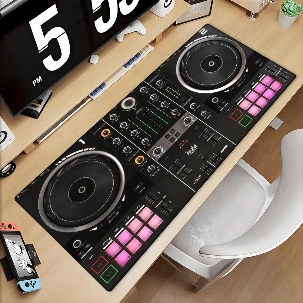Mouse Pad Music Radio Dj Panel Gamer printon demand Custom Computer MousePad Natural Rubber Office Soft PC Accessory Desktop Pad