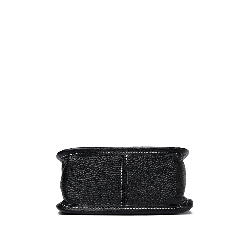 High Quality Genuine Leather Crossbody Bag for Women Vintage Cowhide Leather Shoulder Bag Small Luxury Designer Satchel Handbags