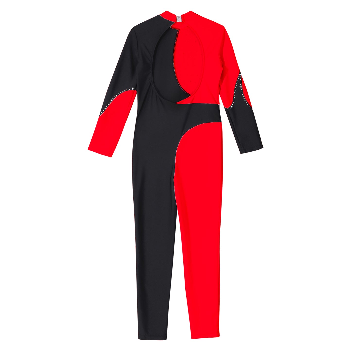 Kids Girls Long Sleeve Gymnastics Leotard Bodysuit Teens Gymnastics Jumpsuit for Girl Children Ballet Dance Costume Dancewear