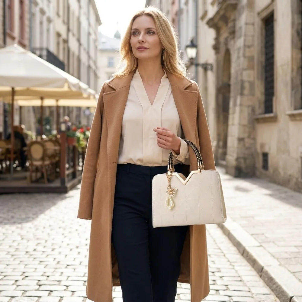 Luxury PU Leather Ladies Hand Bags Large Capacity Casual Versatile Tote Female Handbag Messenger Bags Travel