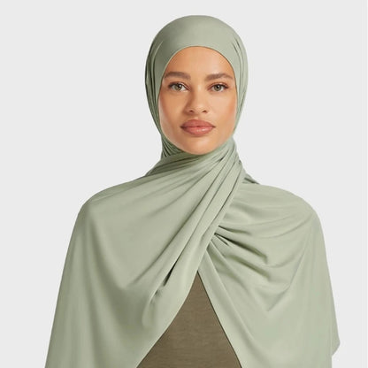 New Premium Liquid Jersey Hijab Scarf Shawl Malaysia Head Scarf Headwraps Muslim Fashion Turbans for Women Turban Ramadan Hijabs