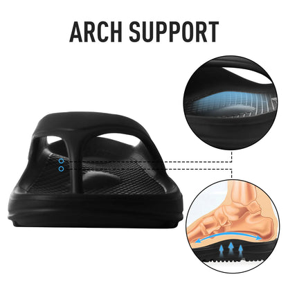 Shevalues Men's Orthopedic Sandals Fashion Couples Beach Flip Flop Summer Outdoor Soft Sandals With Arch Support Bathroom Slides