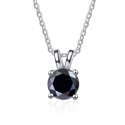 JoyceJelly 1ct 2ct Moissanite Pendant Necklace For Women Top Quality 925 Sterling Silver Wedding Party Bridal Fine Jewelry Gift