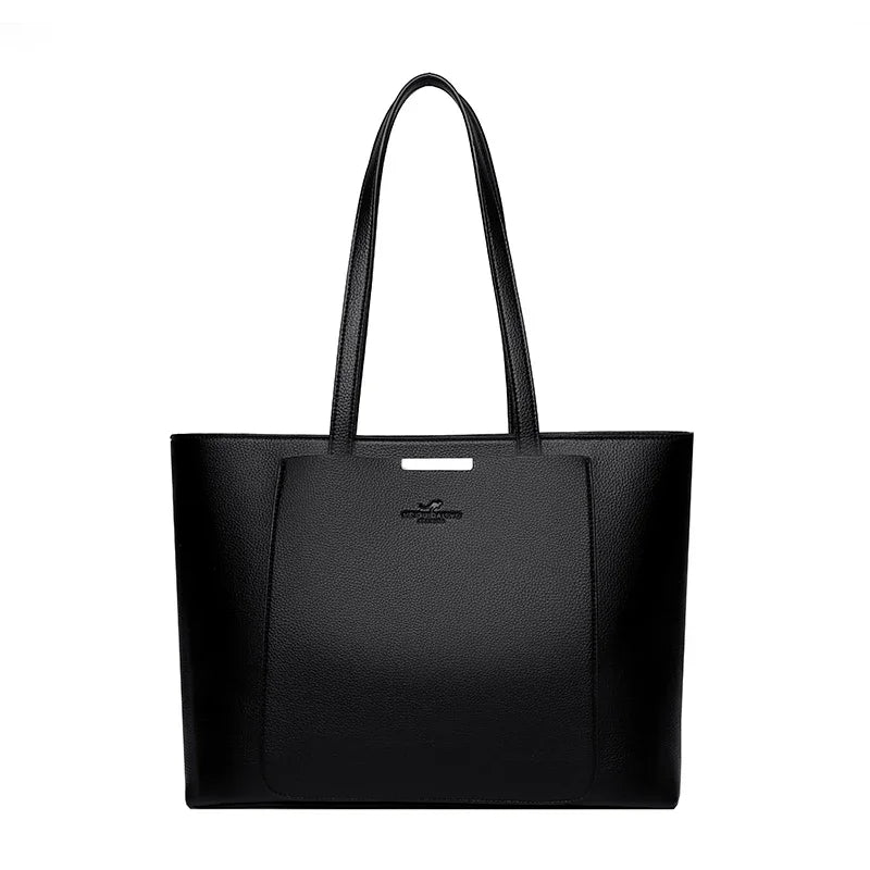 High Quality Leather Shoulder Crossbody Messenger Tote Bag Large Handbag Purses Genuine Brand Luxury Designer Women Bags