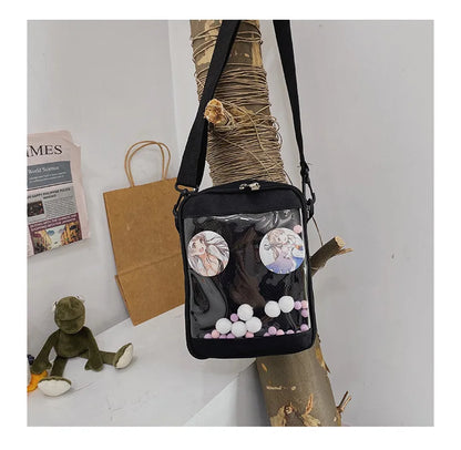 Female Ita Crossbody Bag Womens Transparent Messenger Bag Girls Cute-Lolita Shoulder Bags Teens Fashion Satchels Bag Ins