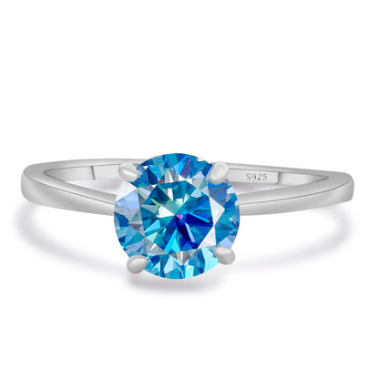1-3ct Moissanite Wedding Rings Women 925 Sterling Silver Plated 18K White Gold Ring Engagement Promise Band Fine Jewelry Gift