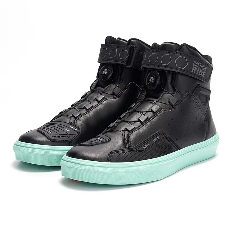 New Motorcycle Shoes Men Motorcycle  Boots Cycling Equipment  Riding Boots Wear-resistant Outdoor Racing Shoes