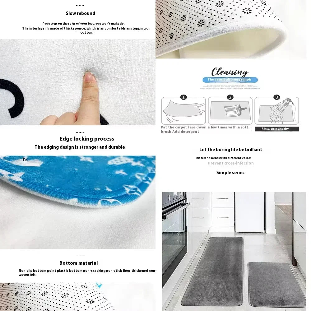 Anime-L-lightning-M-mcqueenS Cool Carpet Bathroom Anti-slip Mat Door Mat Home Decoration Mat Entrance Door Mat Scratch-resistant