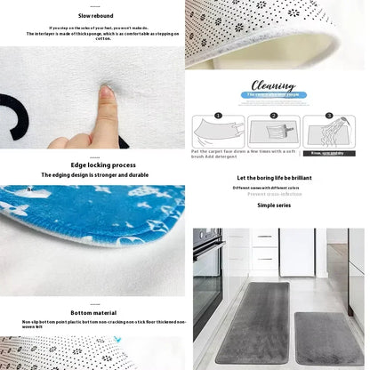 Anime-L-lightning-M-mcqueenS Cool Carpet Bathroom Anti-slip Mat Door Mat Home Decoration Mat Entrance Door Mat Scratch-resistant