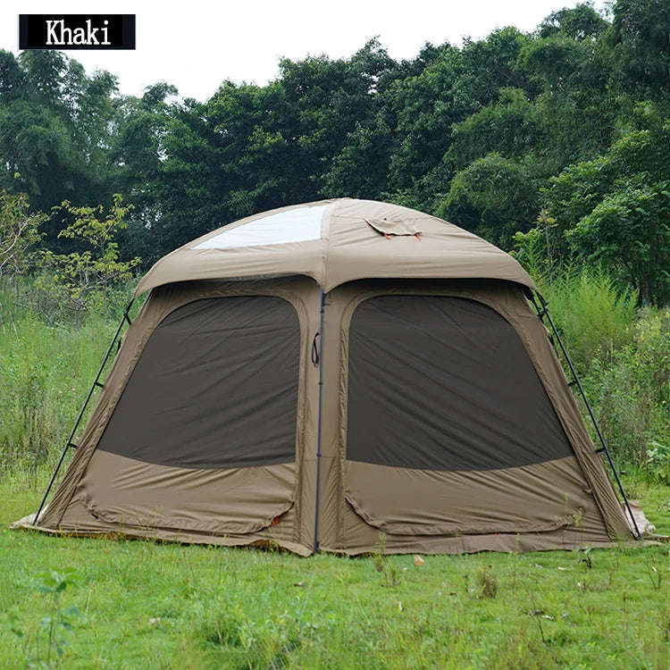 Hot Selling Large Connectable Big Family Camping Tent Dia. 460cm Geodesic Dome Tent with Modular Pod Tent Design 5 Bedrooms