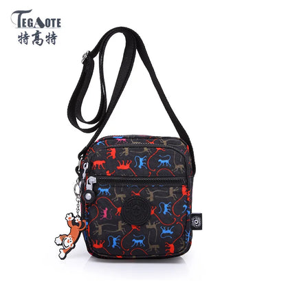 TEGAOTE High Quality Waterproof Men Women Shoulder Messenger Bag Cross Body Phone Purse Lightweight Blue Black Red Purple