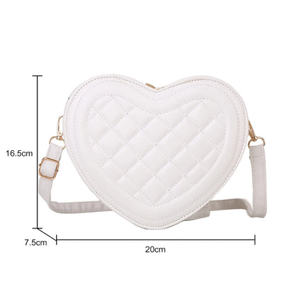 Luxury Love Shaped Shoulder Bag Small Handbags Designer Crossbody Bags Women Sling Purse Red Peach Heart Phone Bag Shoulder Bag