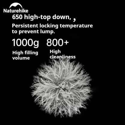 Naturehike Snowbird Mummy Sleeping Bag SP400/SP550/SP700/SP1000 for Outdoor Hiking Travel Winter Warm Duck Down Sleeping Bag