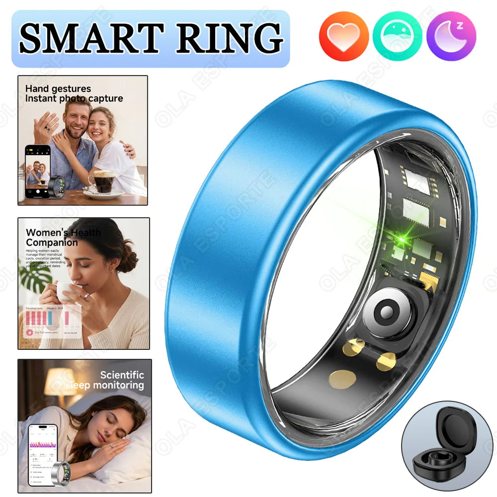 2026 Smart Ring New Technology free gifts Couple Ring for Women Men  Waterproof Sport Rings Heart Rate Pressure Monitor All Size