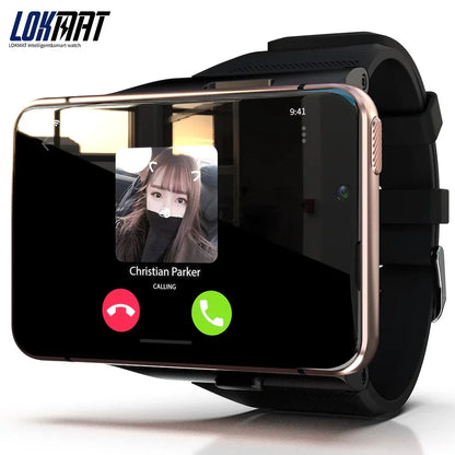 LOKMAT APPLLP MAX-NEW 4G LTE Smartwatch 2.8" Touch Screen WiFi Dual Camera Video Call Heart Rate Monitor Smart Watch for Android