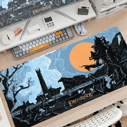 Washable Gaming Mouse Pad L-lord of the Rings PC Table Decoration Carpet XXL Gamer Stitch Edge Rubber Mice Mat Gadgets Keyboards