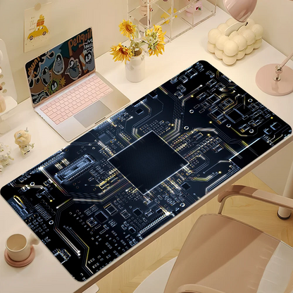 Mechanical Circuit Board Inside M-Motherboard  Mouse Pad Non-slip Thickened Large Writing Lockedge Gaming Cushion Office Student