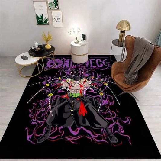 Famous Japanese Anime Printed Carpet Free Exploration Style Decor Rug Home Room Non Slip Area Rugs Cloakroom Floor Matfloor Mat