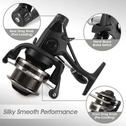 Fishing Reel Double Brake Design 8KG Max Drag 8BB 4000-5000H CNC Aluminum Left/Right Interchangeable Spinning Reel
