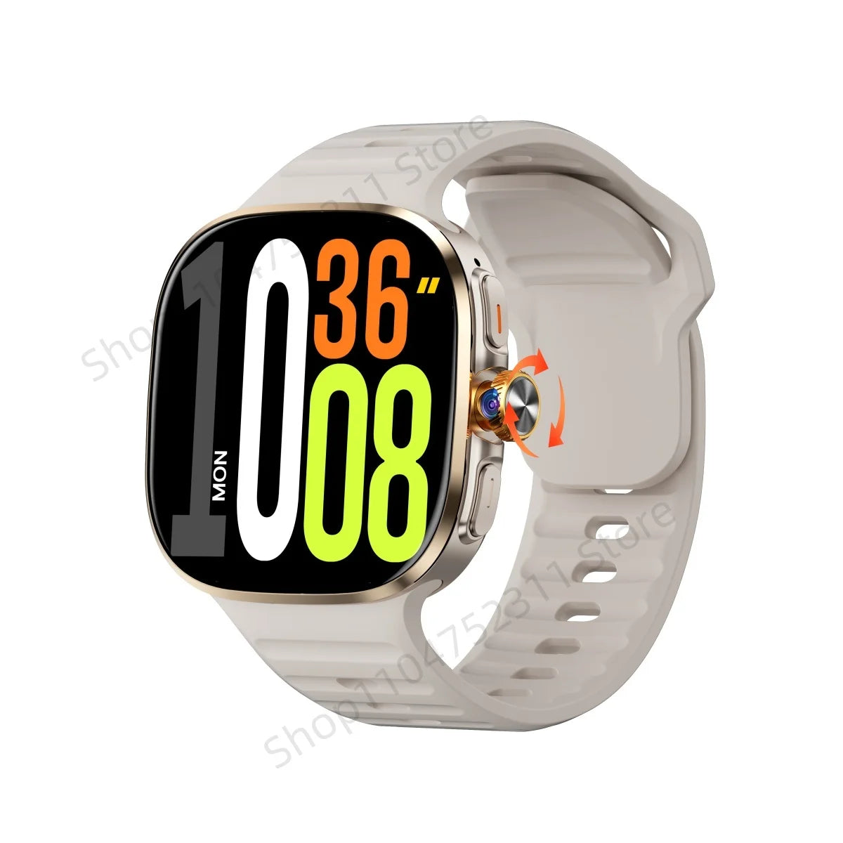 New 5G Smartwatch 2.4inch larger Amoled Screen Smart Watch With 190° Rotary Camera GPS 2100mAH Battery 720*720 HD Resolution